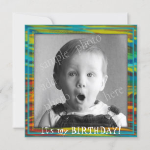 Big Photo Little Boy's Birthday Party Invitation