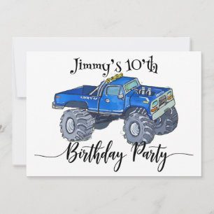 Big pickup truck save the date