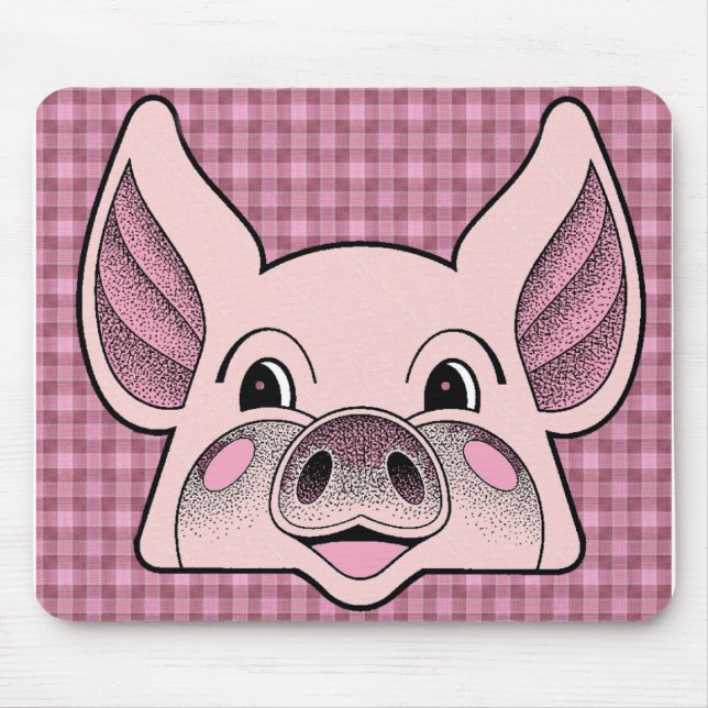 Big Pig Mouse Mat (Front)