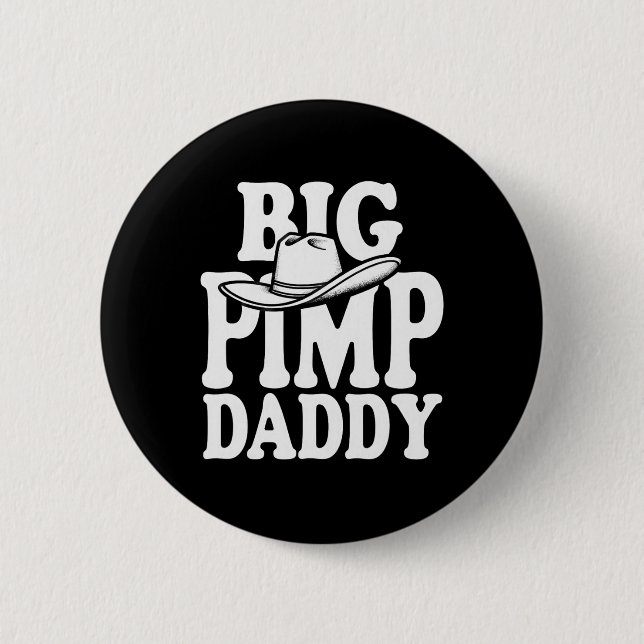 Big Pimp Daddy Halloween Costume  6 Cm Round Badge (Front)