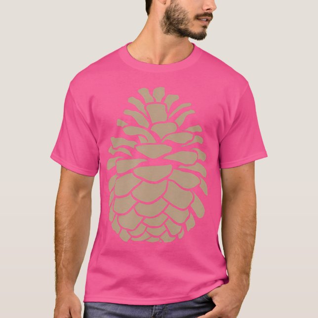 Big Pine Cone Tree Pinecone Forest Camping Nature  T-Shirt (Front)