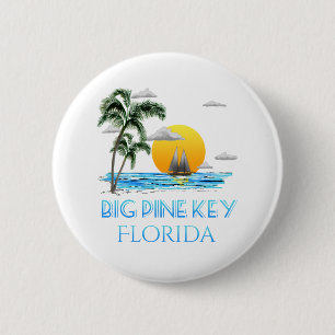 Big Pine Key Florida Keys Sailing 6 Cm Round Badge