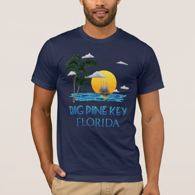 Big Pine Key Florida Keys Sailing T-Shirt (Front)