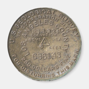 Big Pines Visitor Centre, Wrightwood CA. Benchmark Magnet