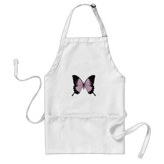 Big Pink & Black Butterfly - Personalise Standard Apron