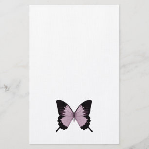Big Pink & Black Butterfly - Personalise Stationery