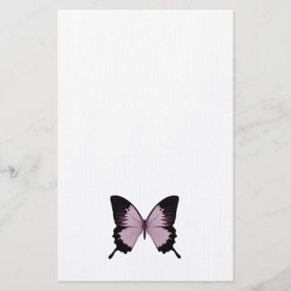 Big Pink & Black Butterfly - Personalise Stationery