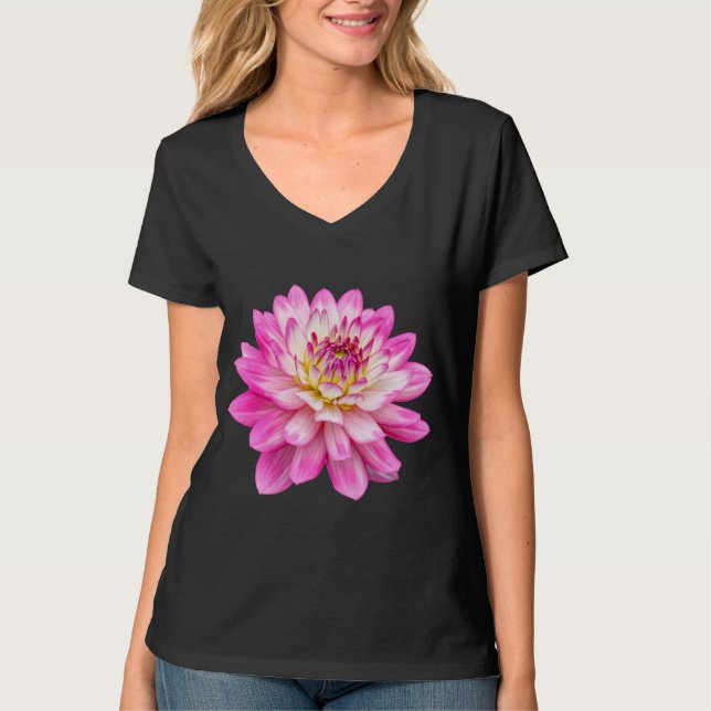 Big Pink Dahlia T-Shirt (Front)