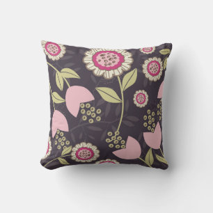 Big Pink Floral Pattern Cushion