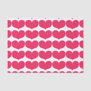 Big Pink Hearts Tissue Paper