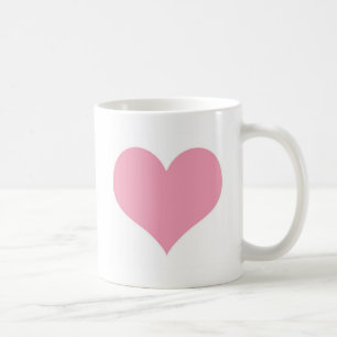 Big Pink Love Heart Coffee Mug