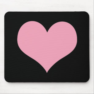 Big Pink Love Heart Mouse Mat