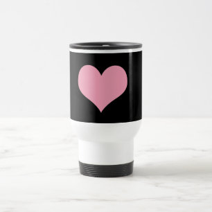 Big Pink Love Heart Travel Mug
