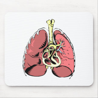 Big Pink Lungs Mouse Mat