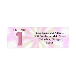 Big Pink Number One, Girl's First Birthday