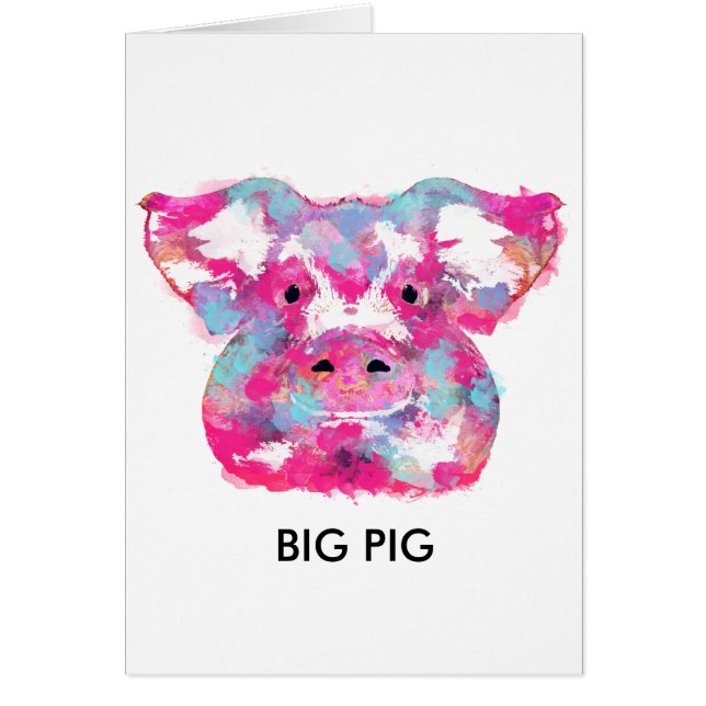 Big pink pig dirty ego (Front)