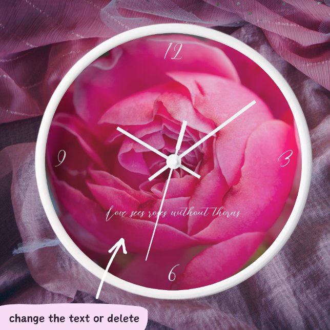 Big pink rose clock (Creator Uploaded)