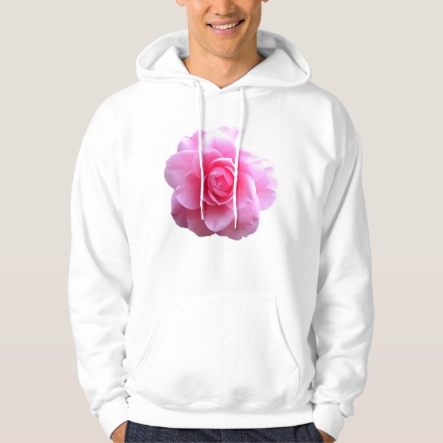 Big pink rose hoodie (Front)