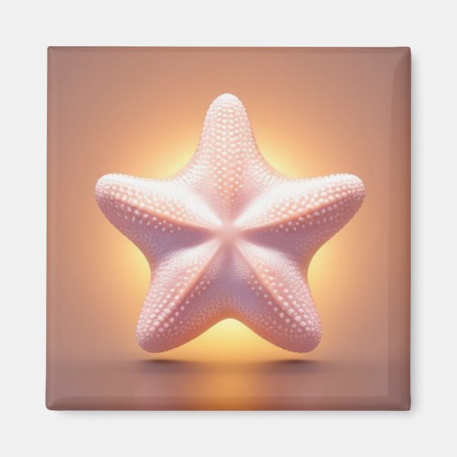 Big Pink Starfish Magnet (Front)