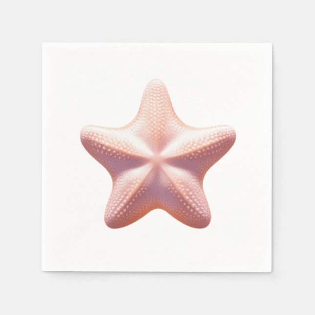 Big Pink Starfish Napkin (Front)