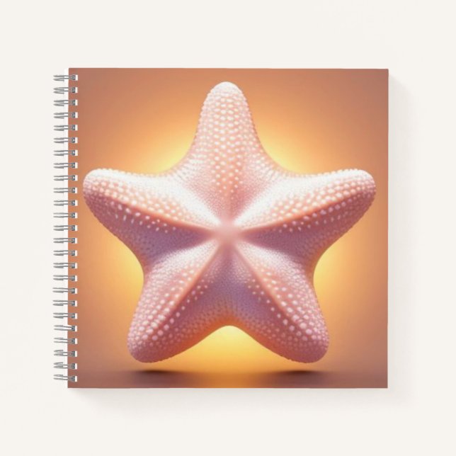 Big Pink Starfish Notebook (Front)
