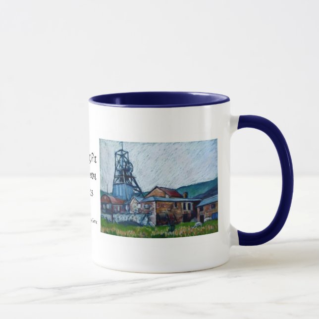 'Big Pit, Blaenavon' Coffee Mug (Right)