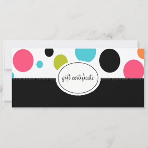 Big Polka Dots Boutique Style Gift Certificates