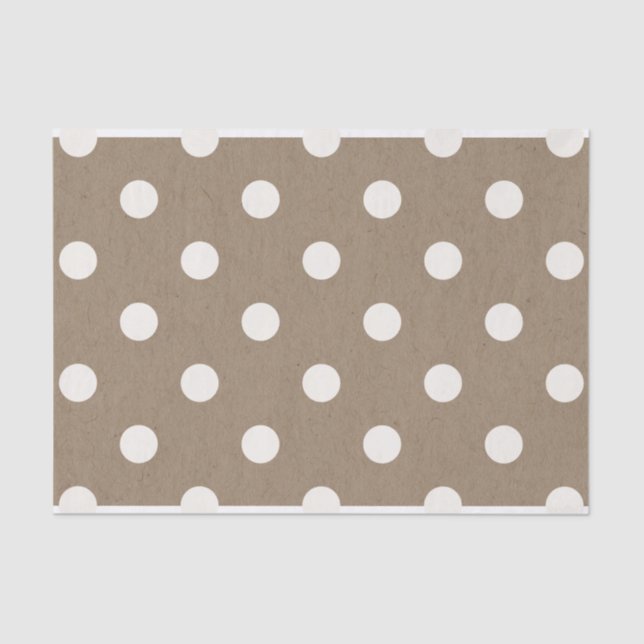 Big Polka Dots Christmas Holiday Tissue Paper (Front)