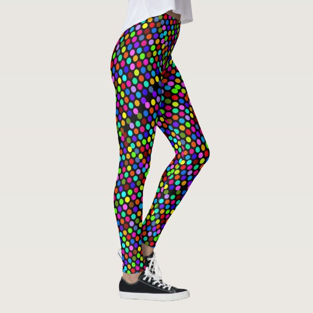 Big Polka Dots multicolored Leggings (Right)