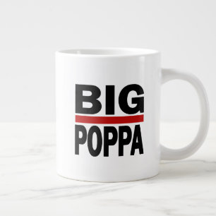 Big Poppa Hip Hop Dad Fathers Day Gift Large Coffee Mug
