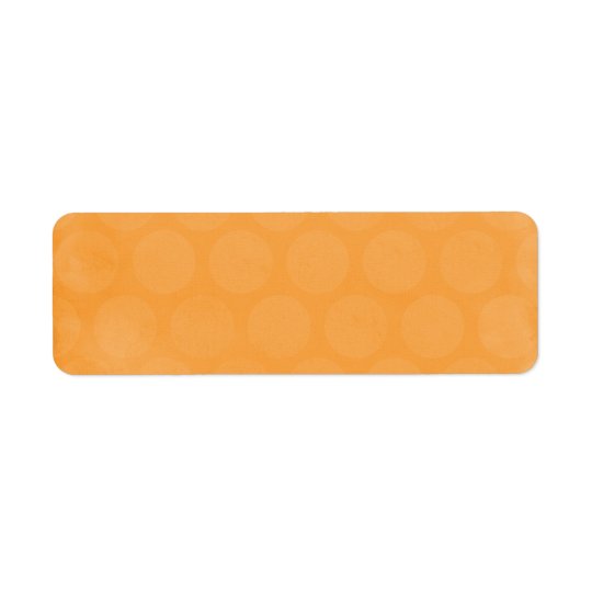 BIG POPSICLE ORANGE SUMMER POLKADOTS CIRCLES POLKA RETURN ADDRESS LABEL
