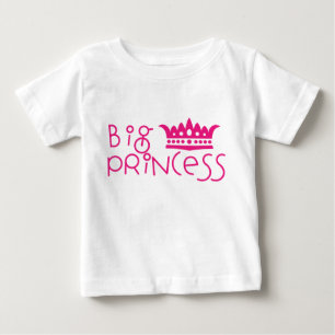 Big Princess with Crown Big Sister Shirt