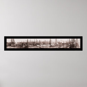 Big Production Oil TX Photo 1920 Poster