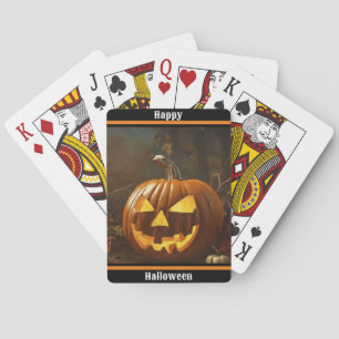 Big Pumpkin Halloween Collection Playing Cards