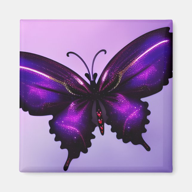Big Purple Butterfly Magnet (Front)