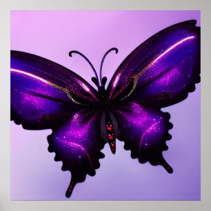 Big Purple Butterfly Poster