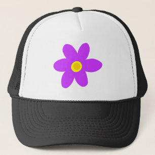 Big Purple Flower Trucker Hat