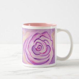 Big Purple Lilac Rose Mug