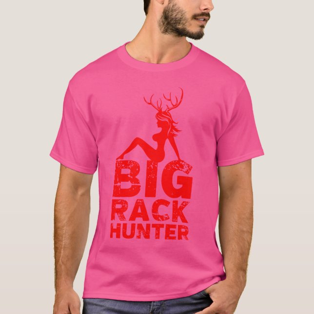 Big Rack Deer Hunter Shirt  Funny Pro Hunters 	 Gi (Front)
