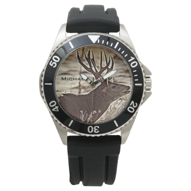Big Rack Whitetail Buck Watch (Front)