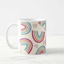 Big rainbows confetti mug