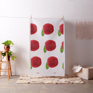 Big Red Apples Fabric