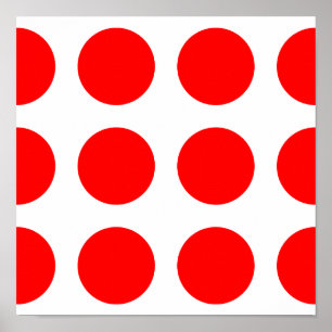 Big Red Dots Poster
