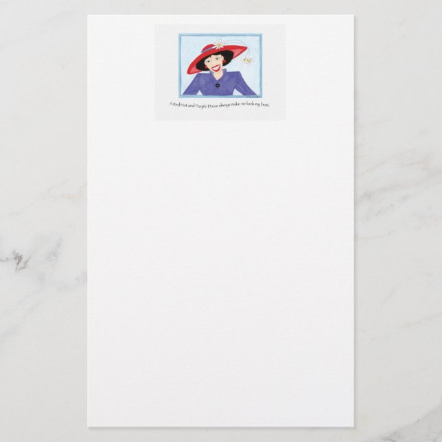 Big Red Hat Stationery (Front)