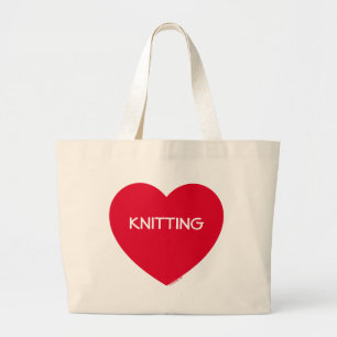 Big Red Heart Customisable Bag (Long Text)
