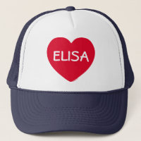 Big Red Heart Customisable Hat