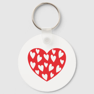 Big Red Heart Key Ring