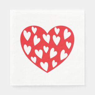Big Red Heart Napkin