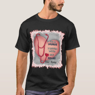 Big red heart nurse  T-Shirt