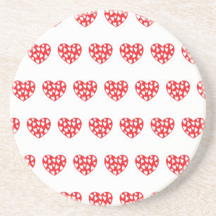 Big Red Heart With Little Hearts Coaster
